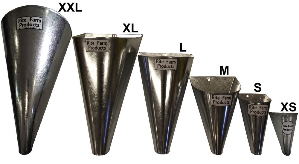 4 PACK-SMALL- RESTRAINING KILLING KILL PROCESSING CONES FOR POULTRY CHICKEN FOWL