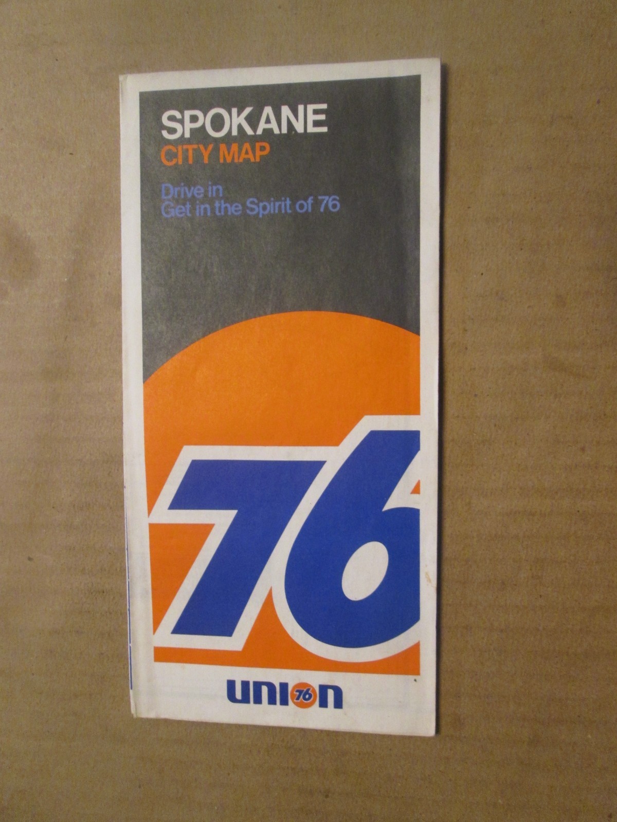Union 76 Road Map of Spokane 1970
