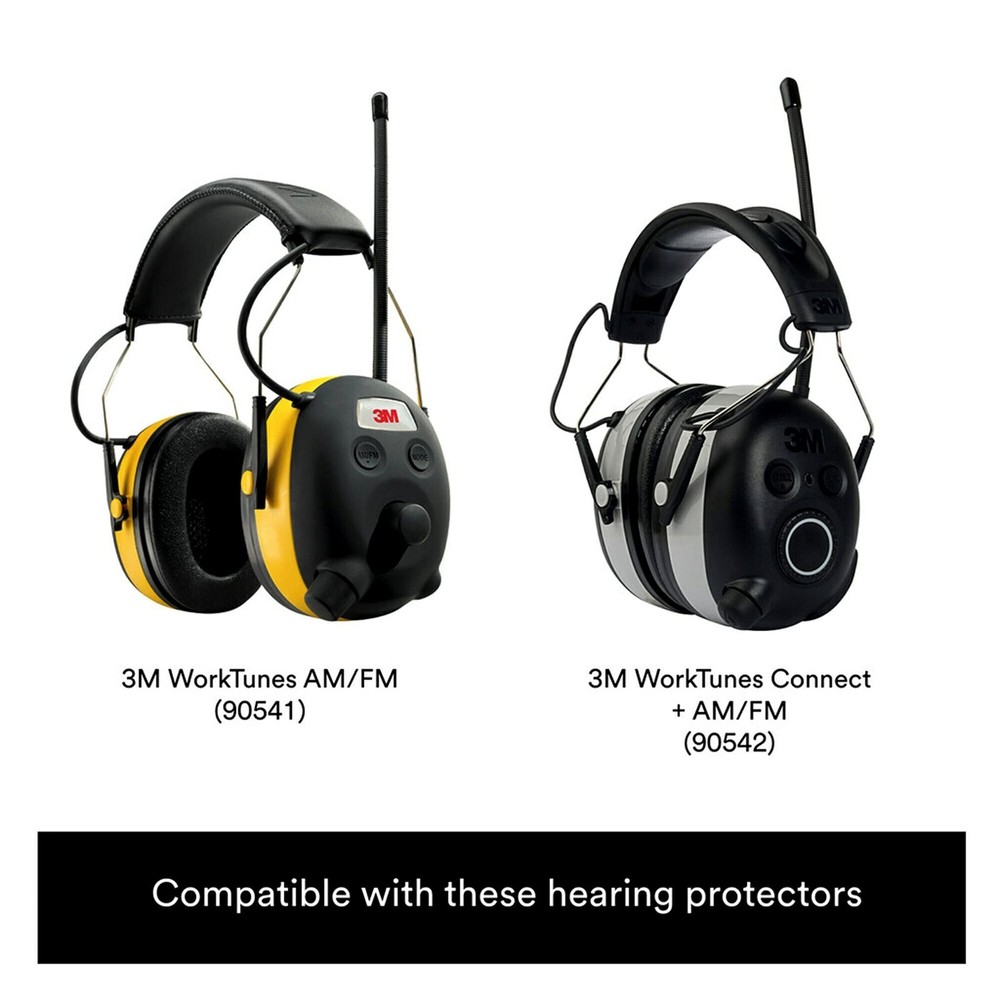 3M WorkTunes Hearing Protector Replacement Ear Cushion Hygiene Kit, 1 pair, work