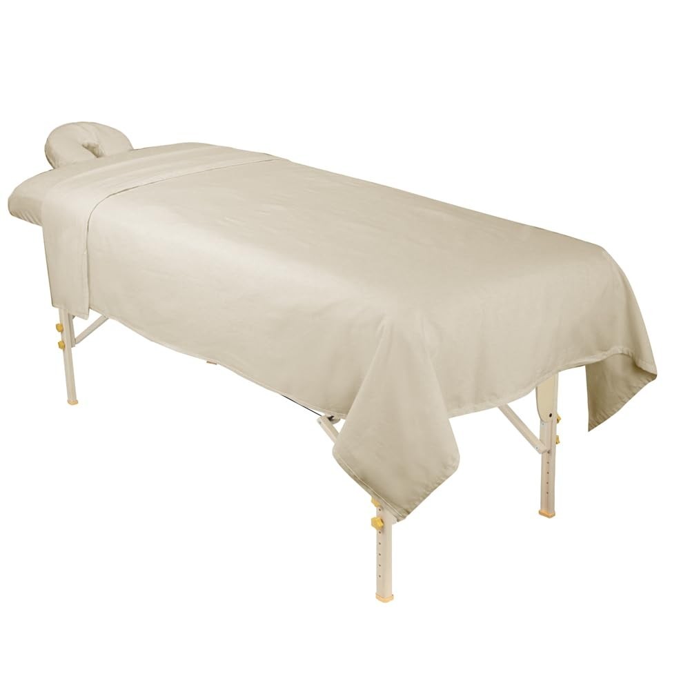 ForPro Flannel 3-Piece Massage Sheet Set for Massage Tables, Includes Flat, ...