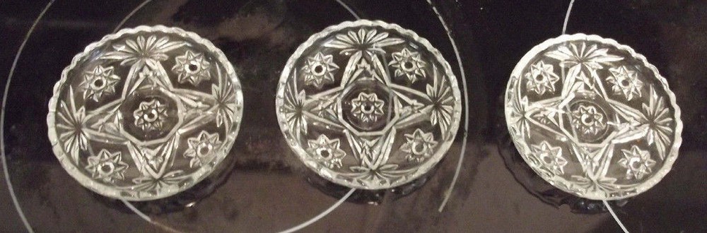 Prescut Hocking glass company 3 coasters