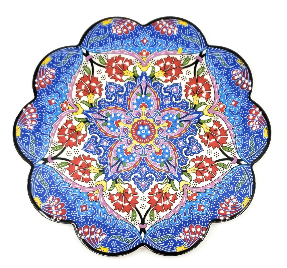 Handmade Turkish Ceramic Pottery Star-Shape Tile Trivet