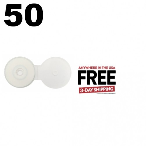 50 Clear MINI 8cm ClamShell CD DVD Case **1-3 DAYS