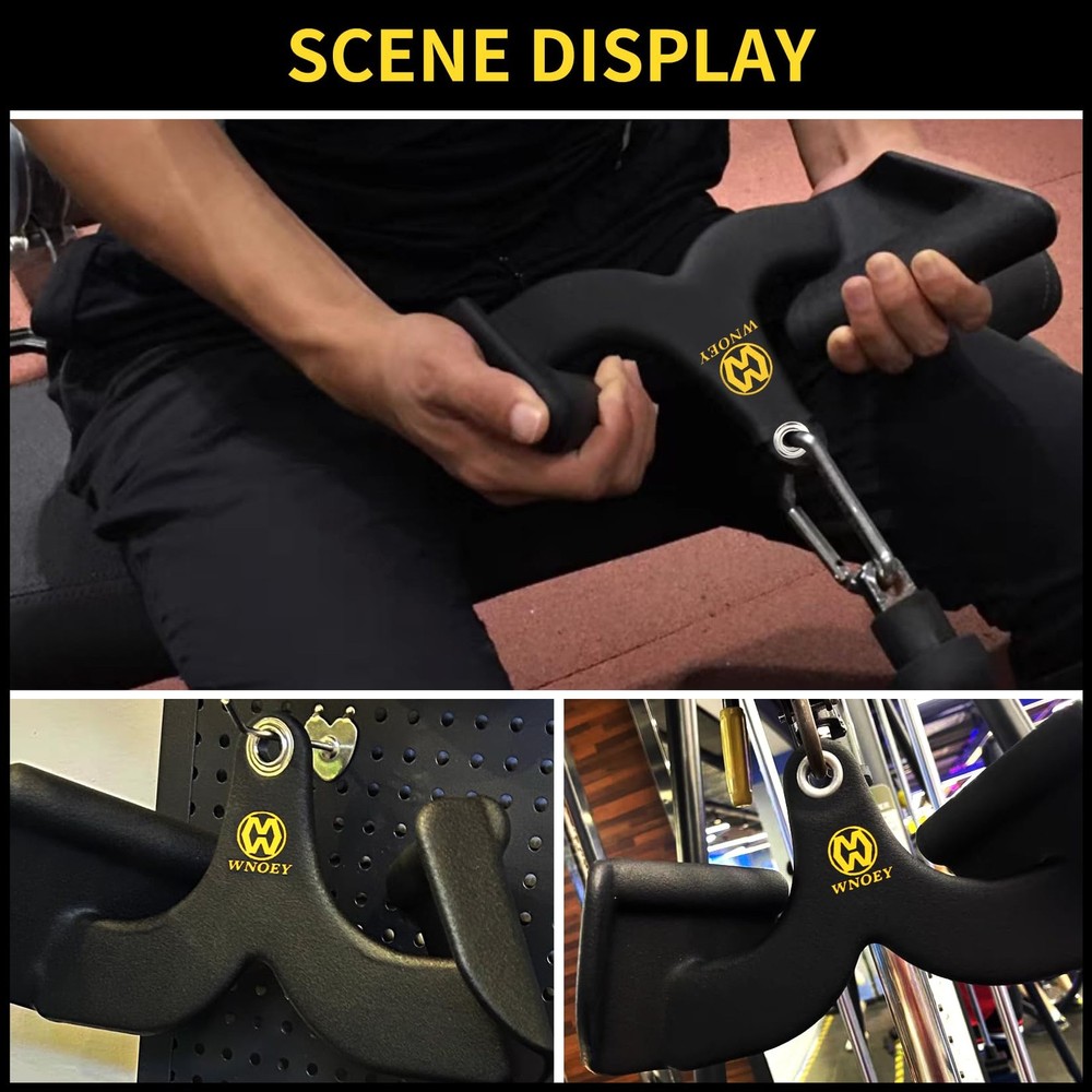 LAT Pull Down Bar for Cable Machine, LAT Pulldown Attachments T Bar V Bar Cab...