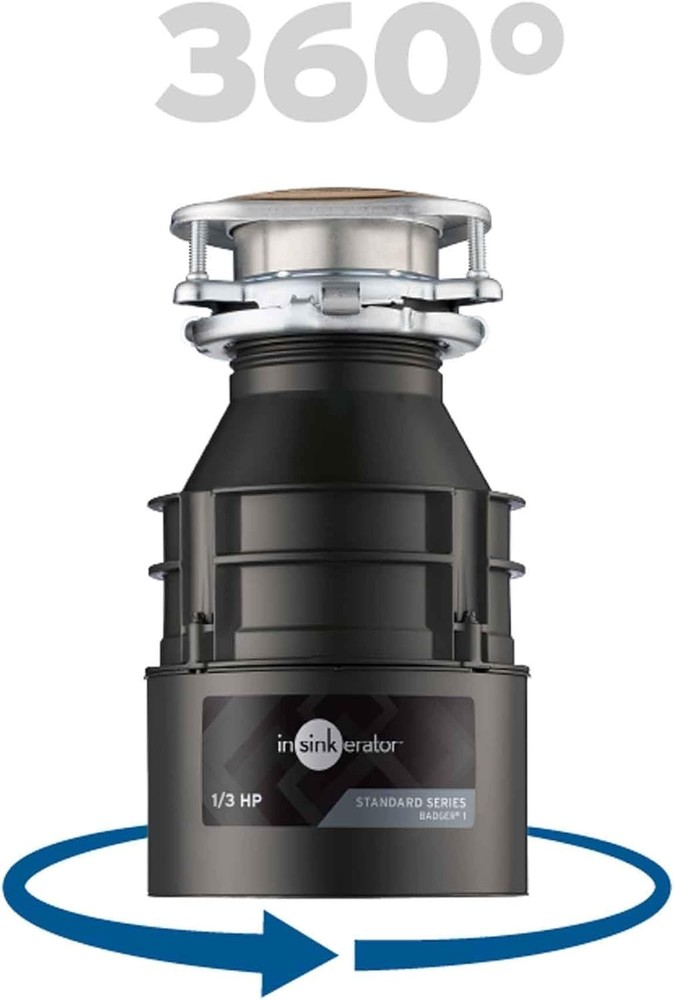 InSinkErator Badger 1 Garbage Disposal 1/3 HP Continuous Feed