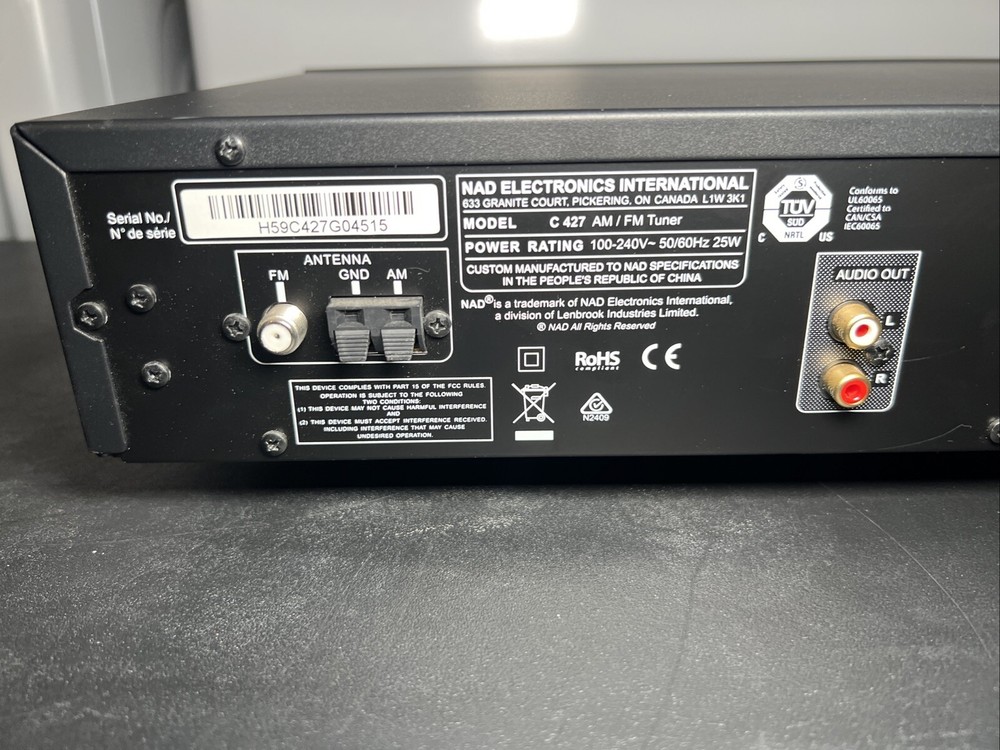 NAD C427 Stereo Tuner - Black