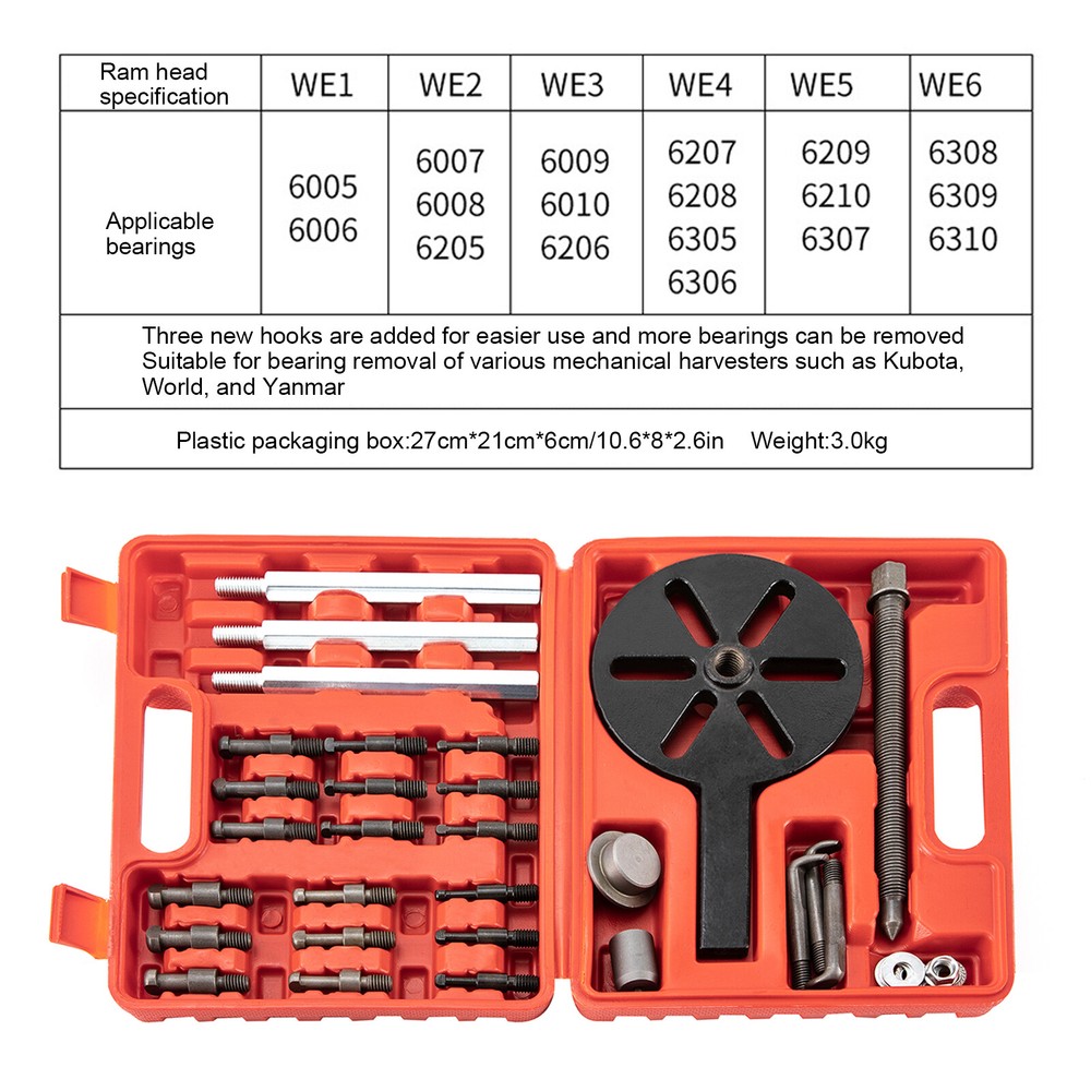 21-Pack 3 Jaws Bearing Puller Inner Hole Puller Removal Disassemble Tool Sets