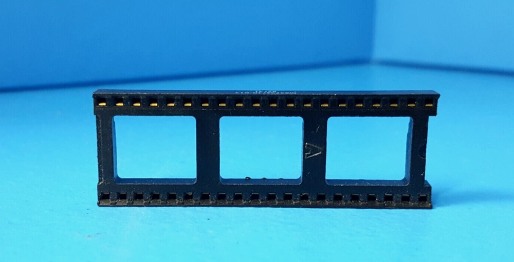 IC SOCKET, 40 PIN DIP SOCKET,M83734/10-013, AUGAT, 2 ROWS, GOLD PIN,