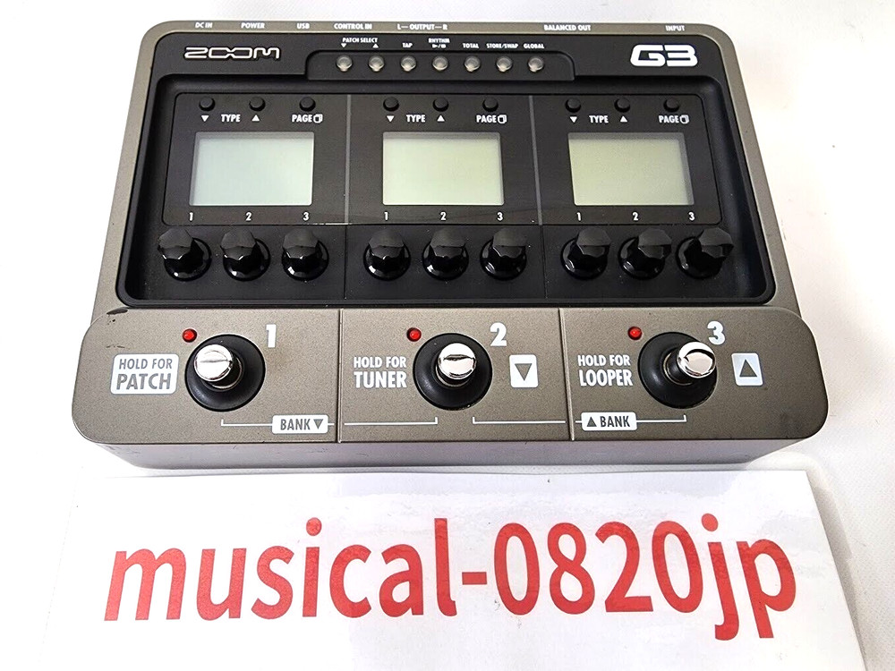 Zoom G3 Multi-Effects Guitar Effect Pedal