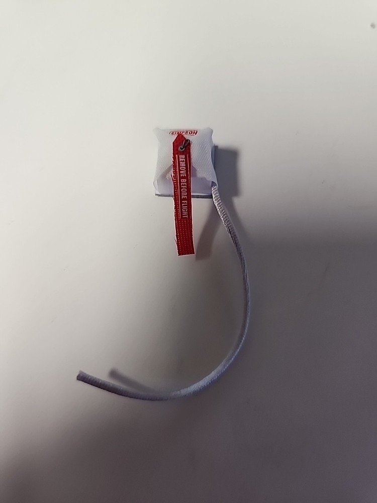 1/24 SCALE SINGLE WHITE SIMPSON DRAG CHUTE