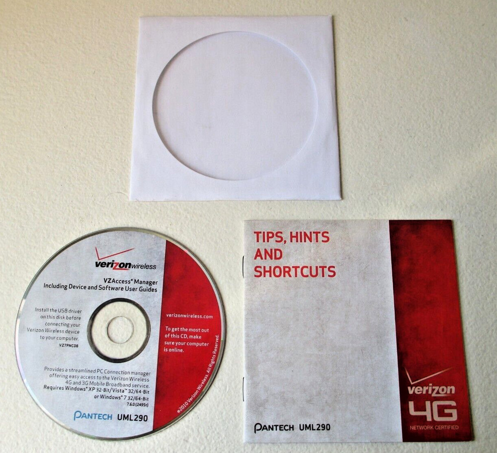 USED & UNTESTED : Disc & Booklet ONLY For : PANTECH UML290