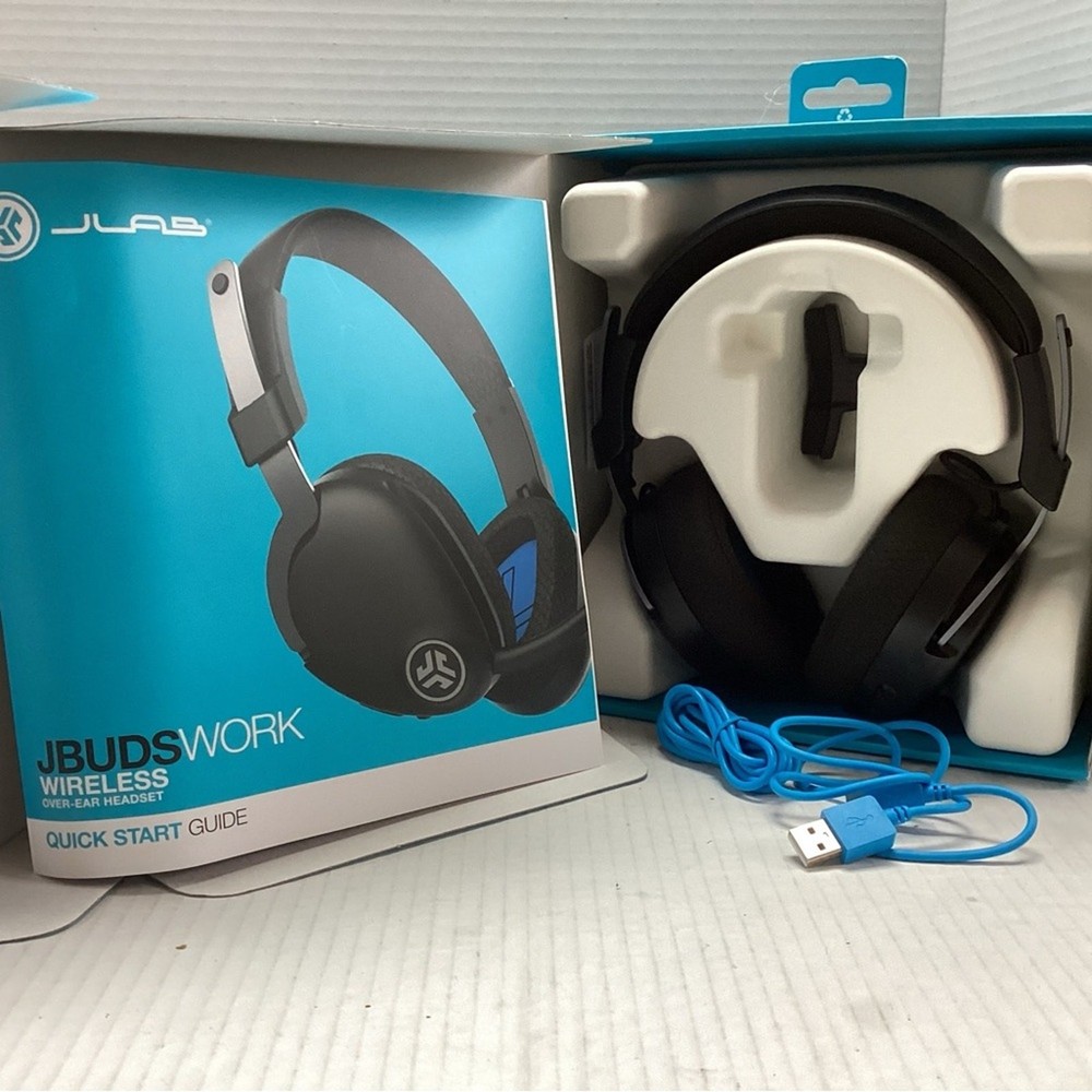 NIB JLabs JBuds Work Wireless Overear Computer Headphones