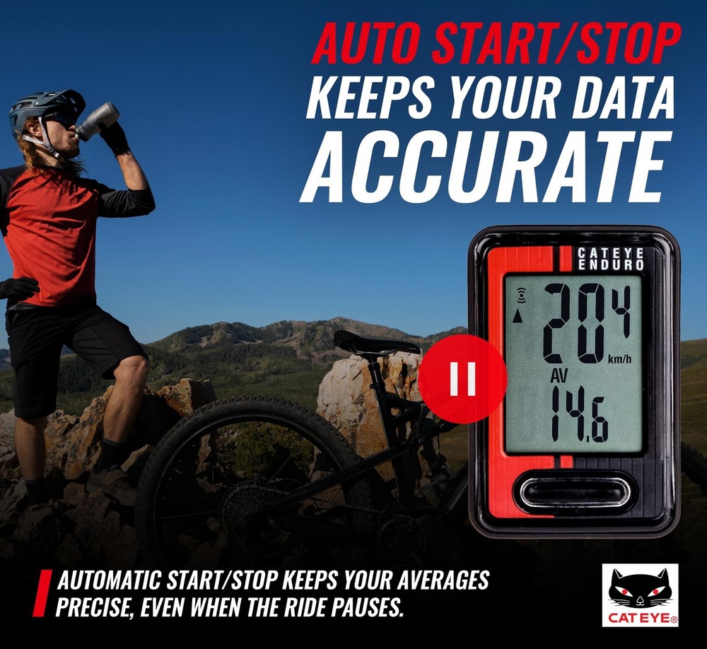 CATEYE Wired Bike Computer – Entry-Level Speedometer and Odometer, Perfect