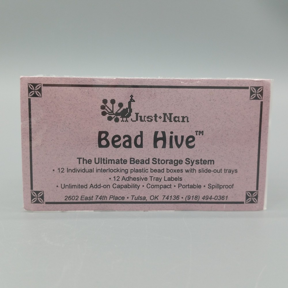 Just Nan Bead Hive Bead Storage Interlocking Plastic Boxes With Slide Out Trays