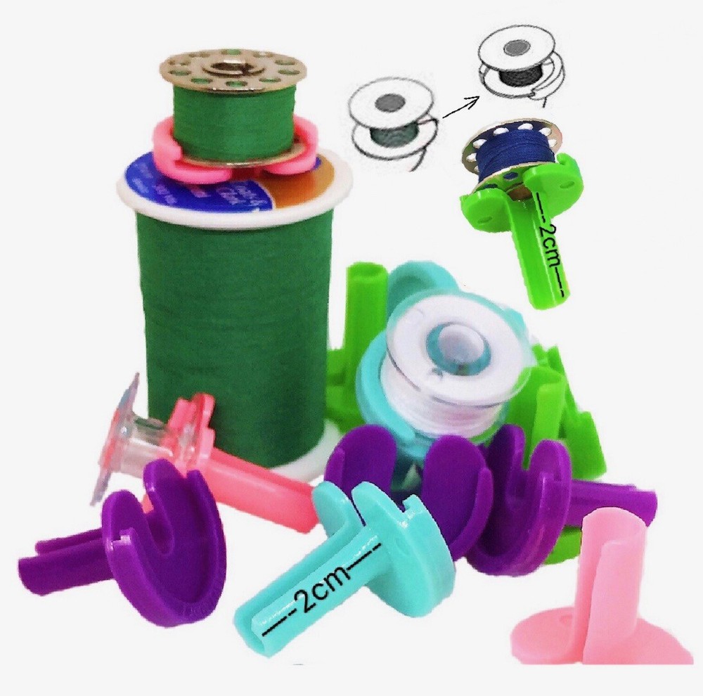 Bobbin Buddies 50pcs Thread Organizer Matching Thread Spools Together 25+25