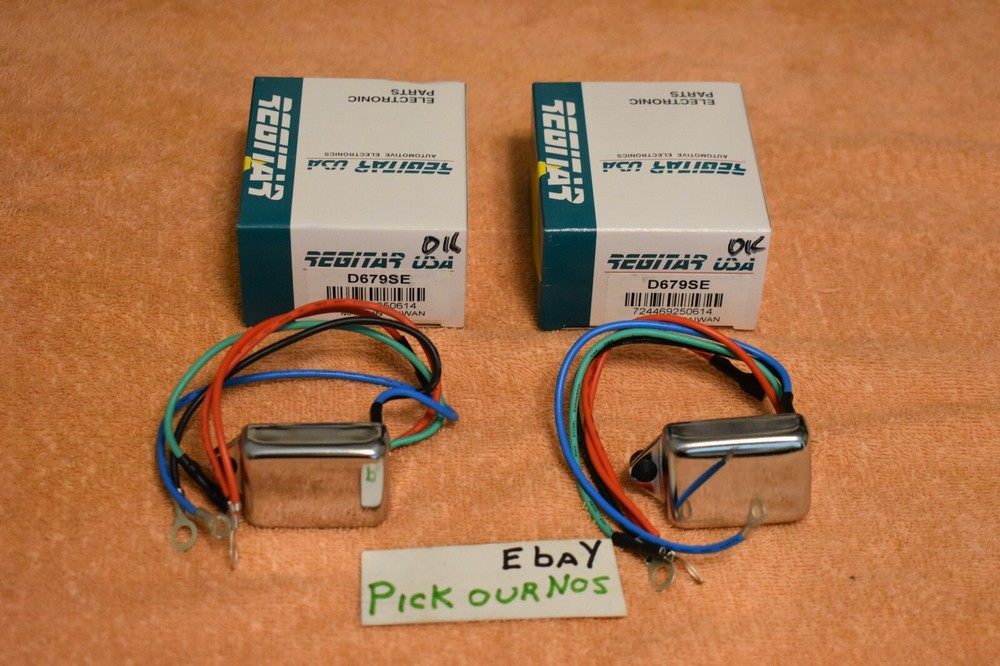 2 PK 12V CONVERSION  REGULATOR 1 WIRE HOOKUP FOR CHRYSLER SQUARE BACK ALTERNATOR