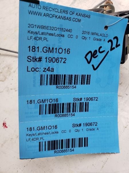 IMPALAOLD 2016 Keys/Latches/Locks 885154
