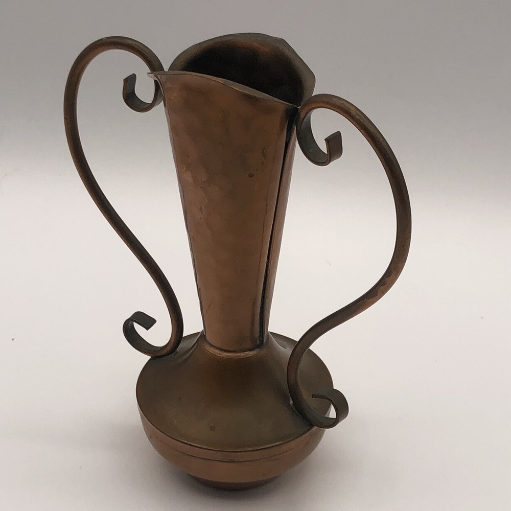 Gregorian Copper Dual Handle Vase