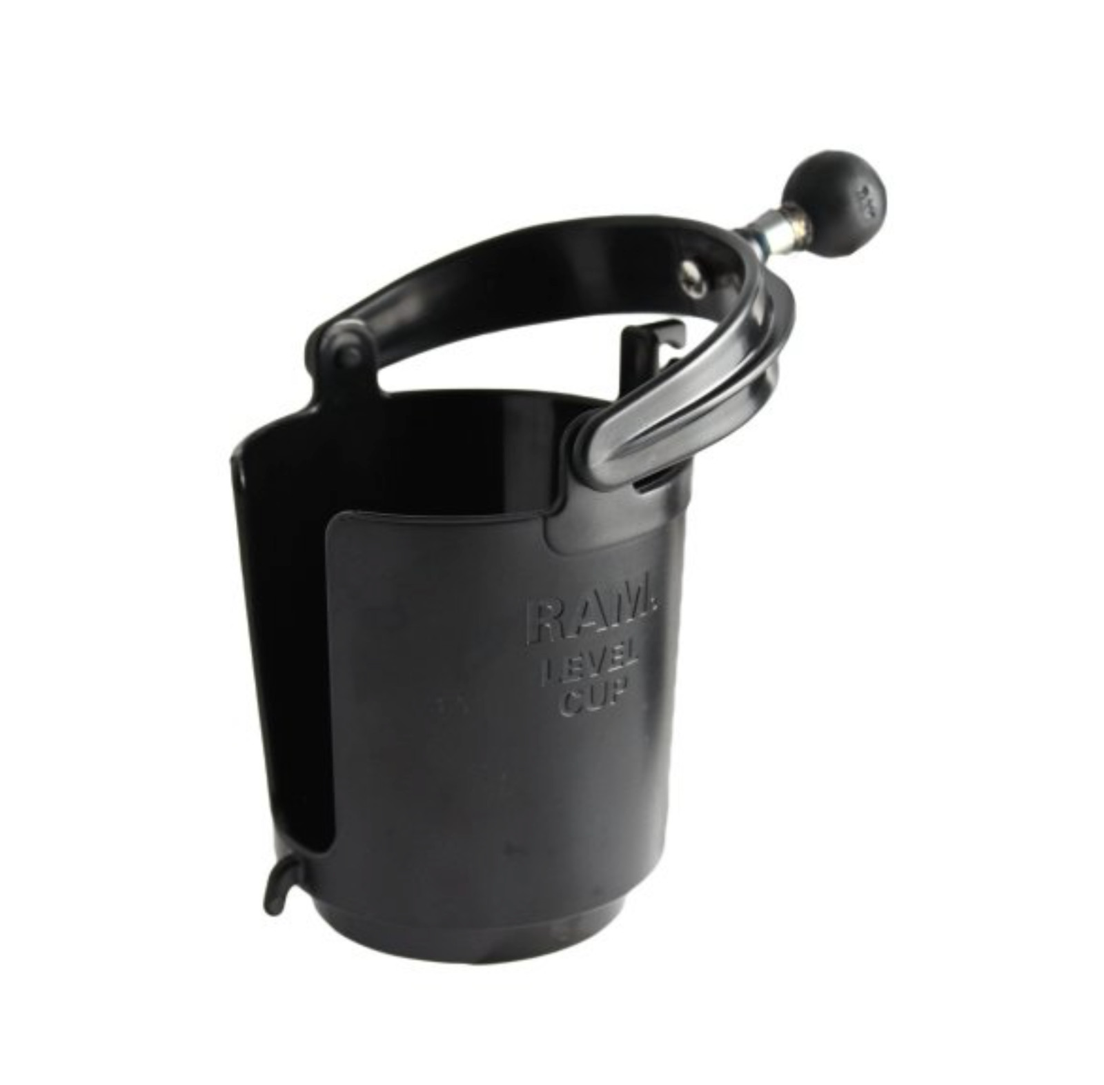 RAM Mount Self Leveling Cup Holder with 1 inch Ball RAMB132B-WH1