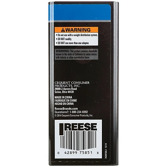 Reese Towpower 7028733 Towing Receiver Reducer Adapter/Class V/From 2-1/2" to 2"