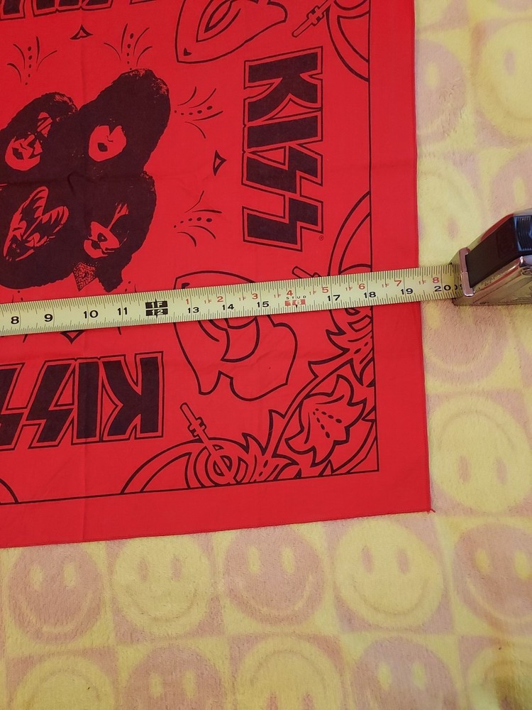 Kiss Vintage Concert Souvenir Kerchief Scarf Bandana 2010 Sonic Boom Tour New