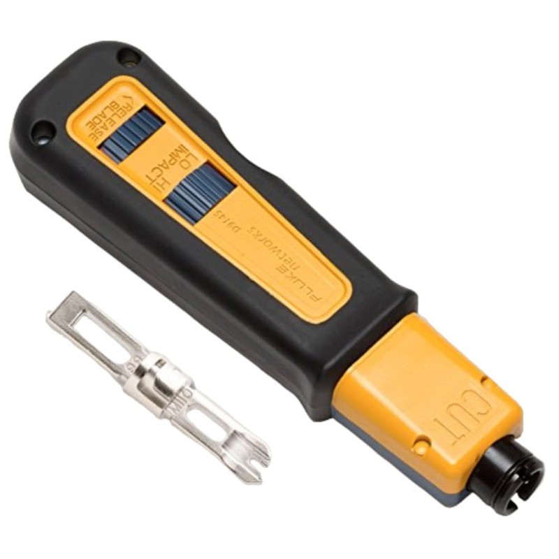 Impact Punch Down Tool with EverSharp 66/110 Cut Blade, yellow, blue, black