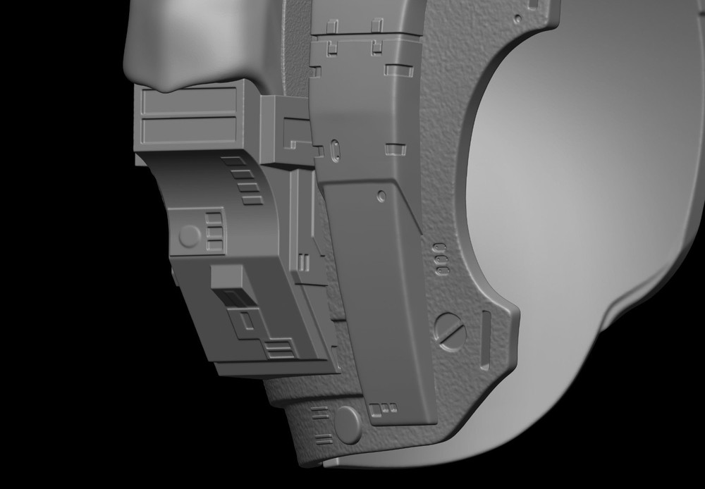Predator Armor Bust Scale 1:1 File STL-OBJ For 3D Printing