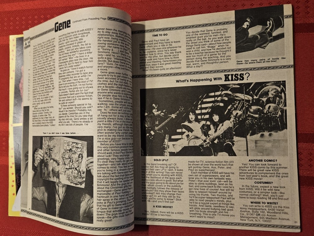 16 Magazine July 1978 KISS Gene Simmons