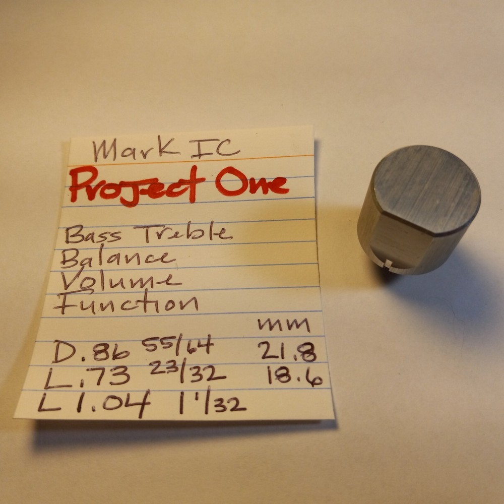 📈 PROJECT ONE⚡️ BASS TREBLE VOLUME FUNCTION KNOB ⚡️ MARK IC STEREO RECEIVER