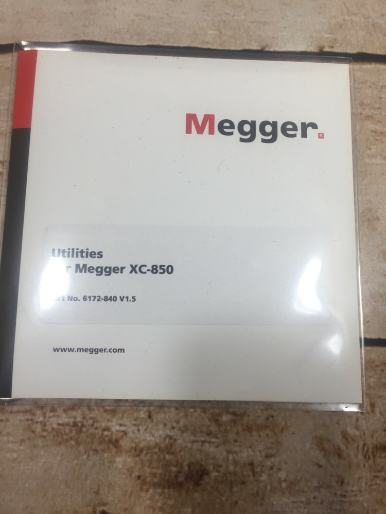 Megger Xc-850sst/en Cross Checking Reflectometer Device Meter