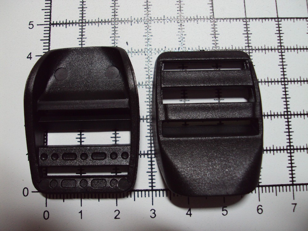 10pcs. Black Plastic Ladderlock Buckles for Webbing 25mm "B"