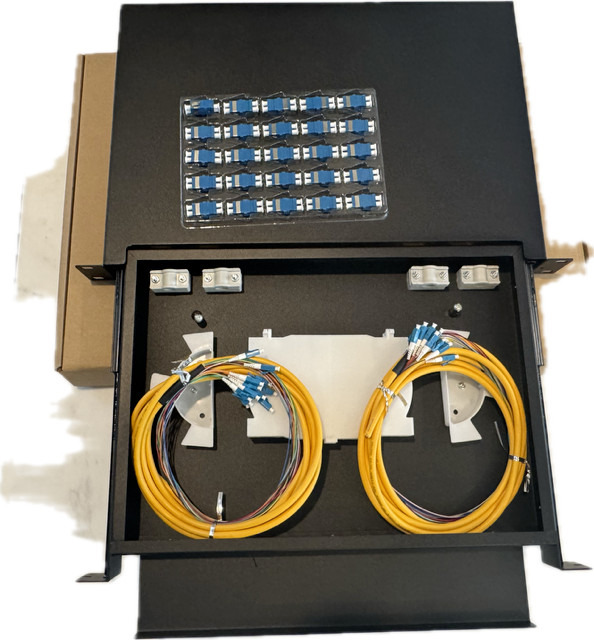 24 Port Fiber Patch Panel Full Solution LC SingleMode Duplex -983495