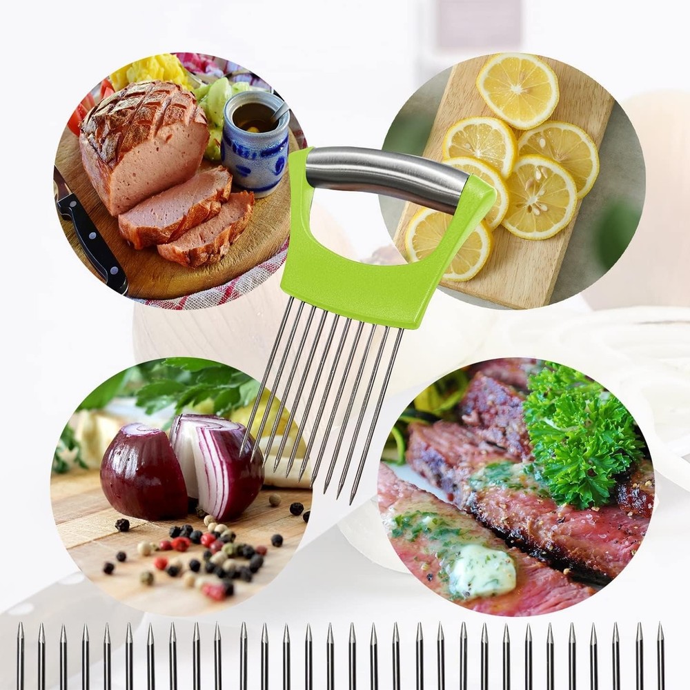 Onion Holder for Slicing - Multi-Purpose Kitchen Tool for Safe and Efficient Sli