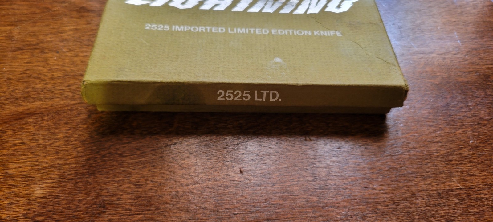 Boker 2525 White Lightning Limited Ed Trapper Pocket Knife with Box Germany