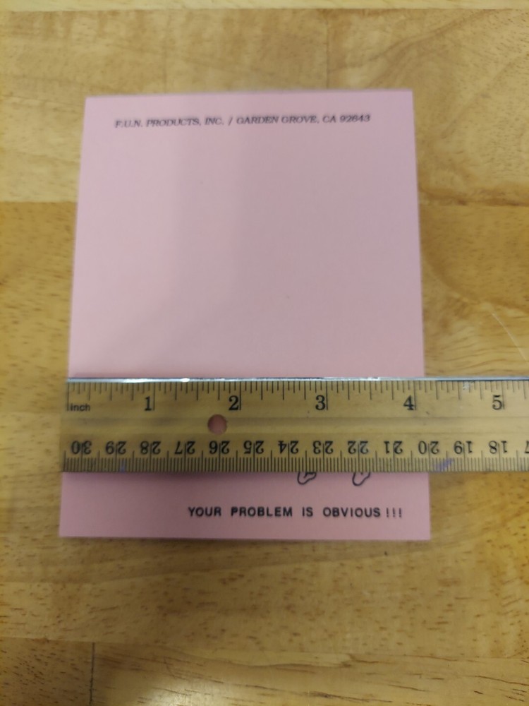 Your Problem Is Obvious Vintage Note Pad