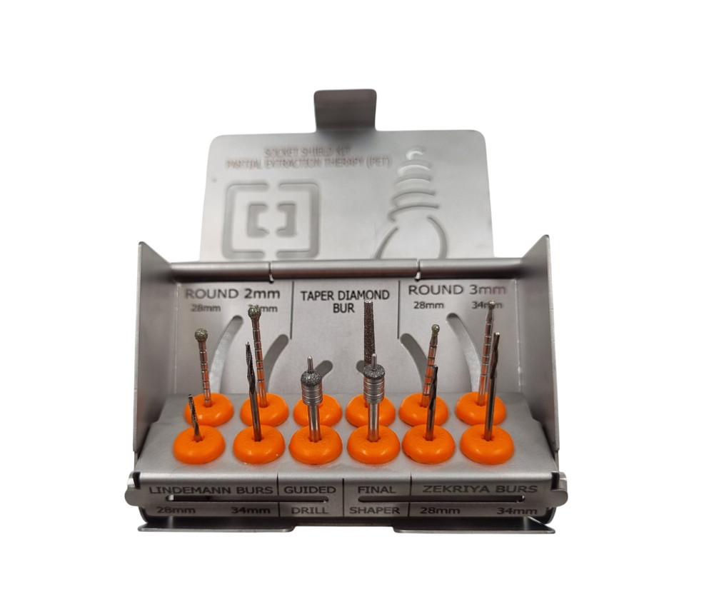 Socket Shield PET Kit streamlines Partial Extraction Therapy 10 BUR FREE SHIP