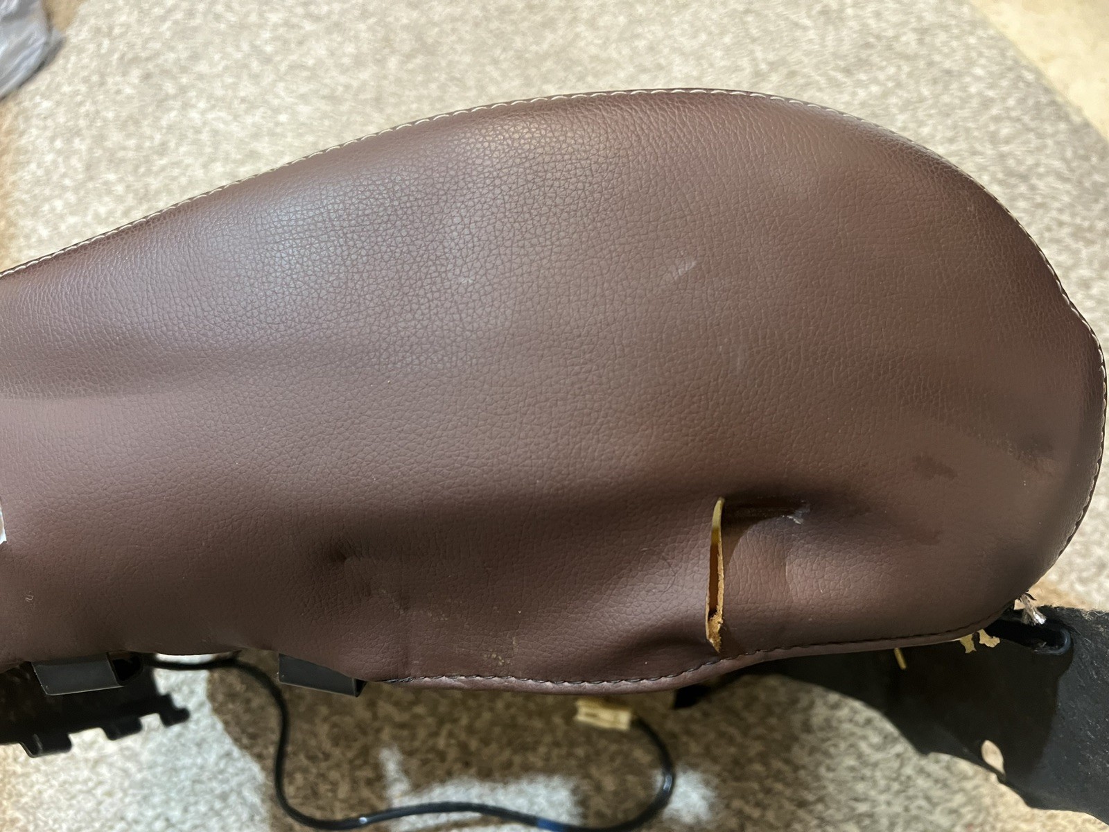 13 - 14 Subaru Outback Passenger RH Saddle Brown Lower Seat Bottom Leather Cover
