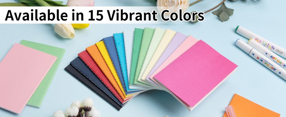 Mini Poet Colorful Lined Notebook Bulk, Journals Bulk, Small Notebooks,