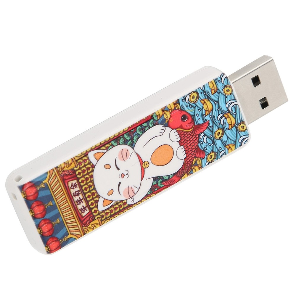 Cute Cat Pattern USB Flash Drive Portable Memory Stick For OS X9.x Use↑