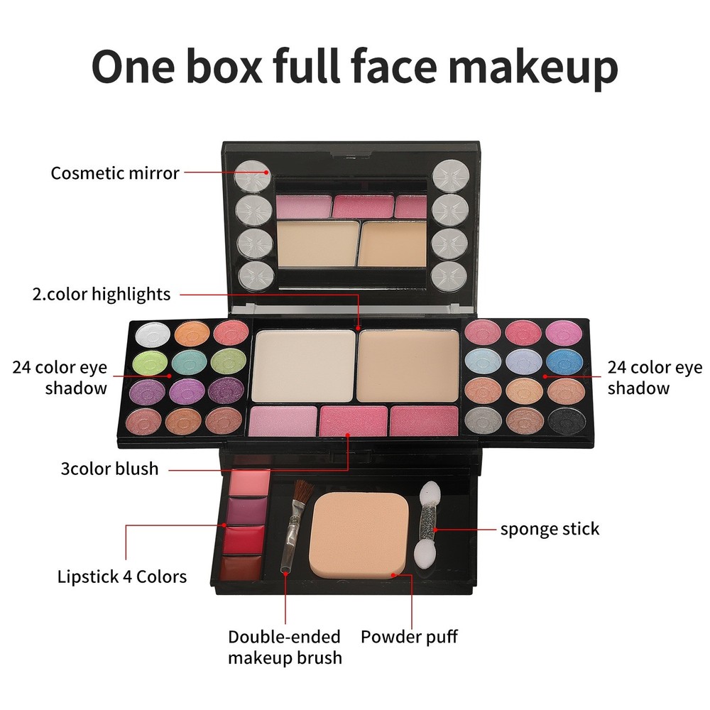 Multi functional makeup box Palette Blush Lip Gloss Makeup Palette Set