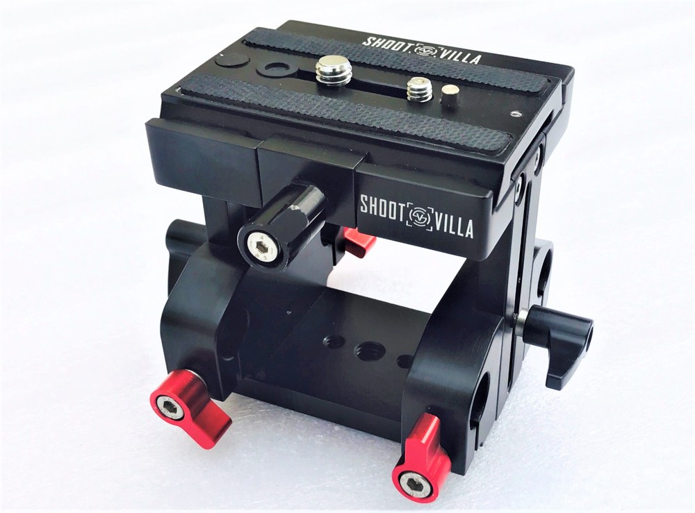 Shootvilla Height riser Quick Release baseplate 1/4" & 3/8" camera tripod mount