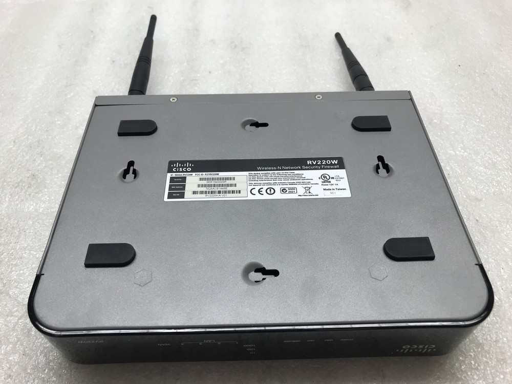 Cisco RV220W Wireless-N Network Security FireWall Router Reset