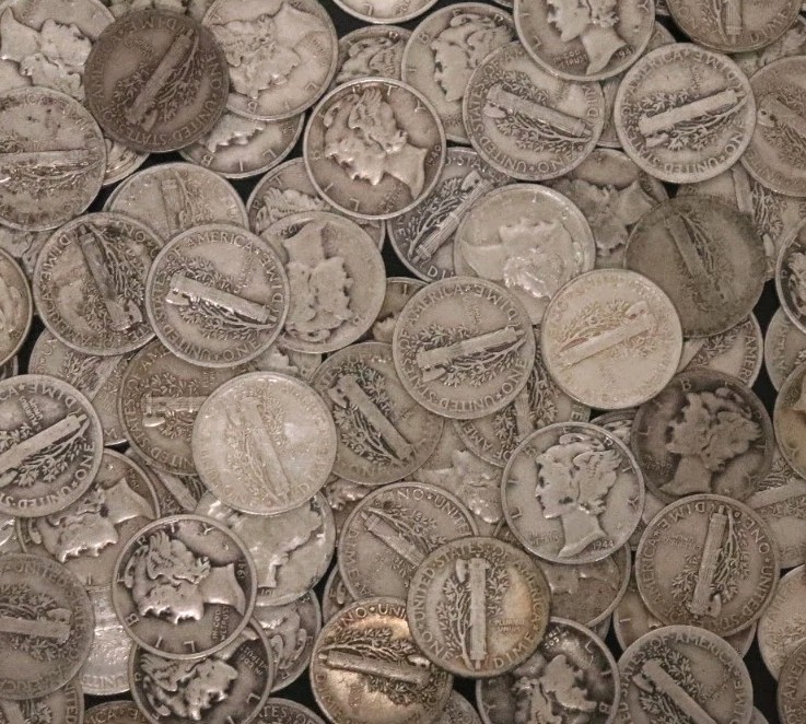 90% Silver Mercury Dime, Random Dates, Choose How Many!