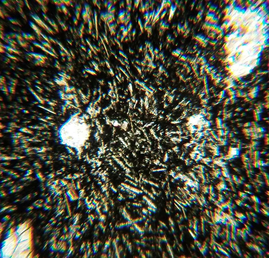 Thin-section Mount from IRDP Borehole Petrographic Microscope Slide IRDP 1035.97