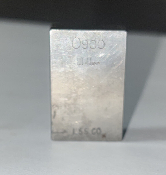 .900 Starrett-Webber Gage Block Used