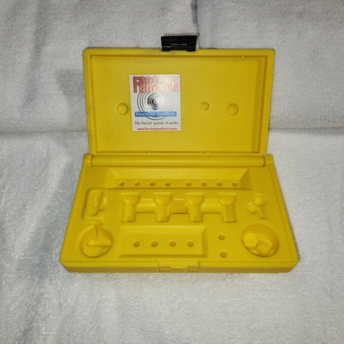 Forster Yellow Plastic Accessory Case - Clean - and Empty - NO ACCESSORIES