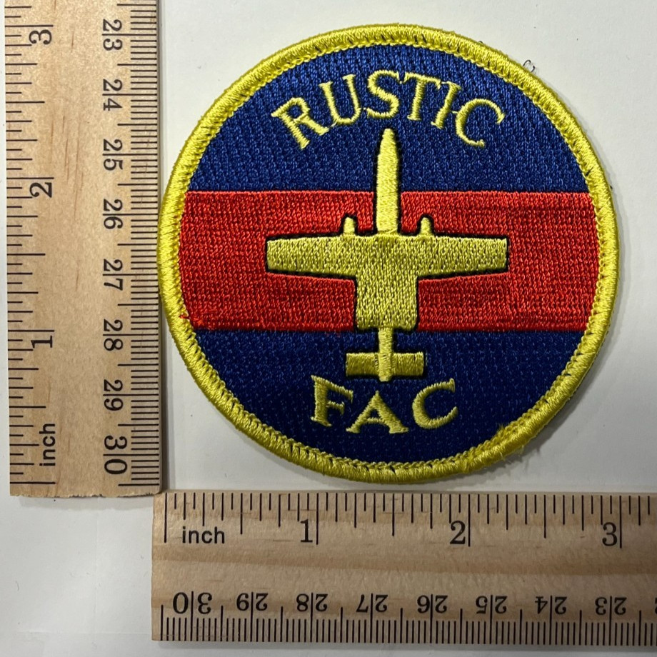 US AIR FORCE PATCH: 74th Fighter Squadron A-10 Warthog RUSTIC FAC