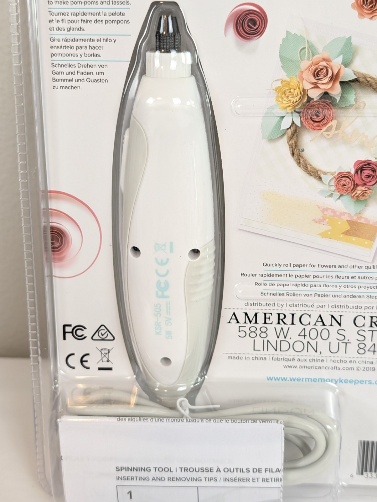 Keepers Crafter's Essentials Spinning Tool Kit (5 Pieces) Pom Pom Maker Crafting