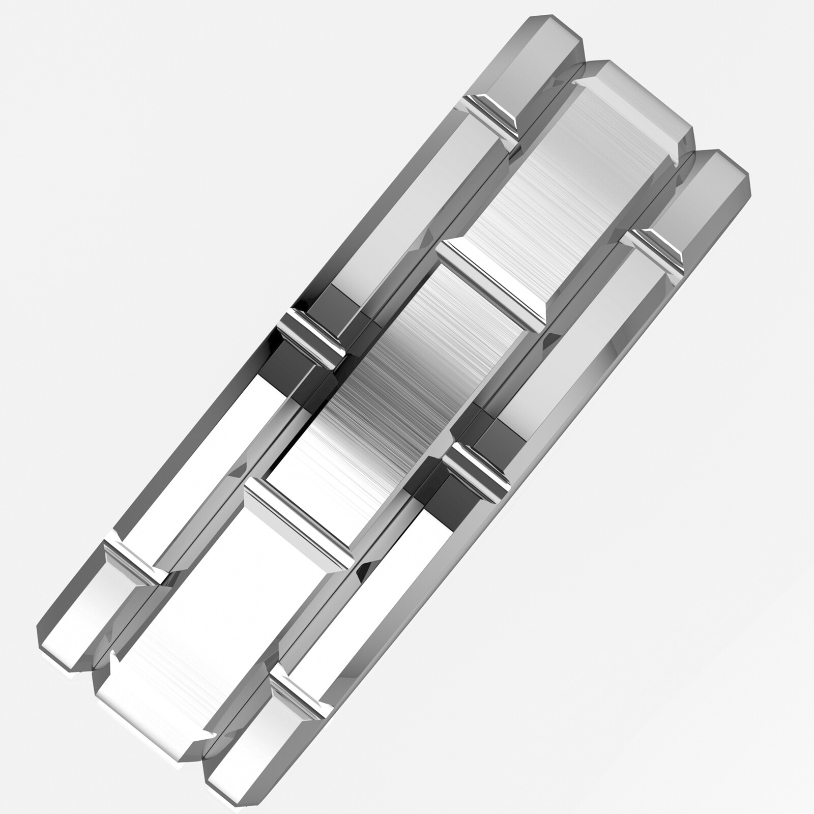 8mm Men's Tungsten Carbide Ring Silver Wedding Band Brick Pattern Size 6-13 ATOP