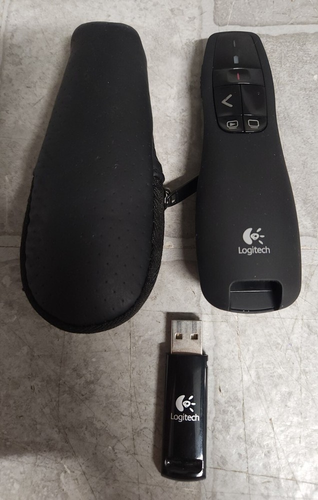 Logitech R400 Presenter Remote w/Laser Pointer NO BATTERIES